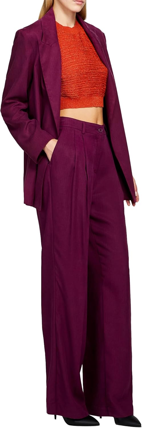 SISLEY Damen Pants 36 Purple 2p4, 36 Purple 2p4