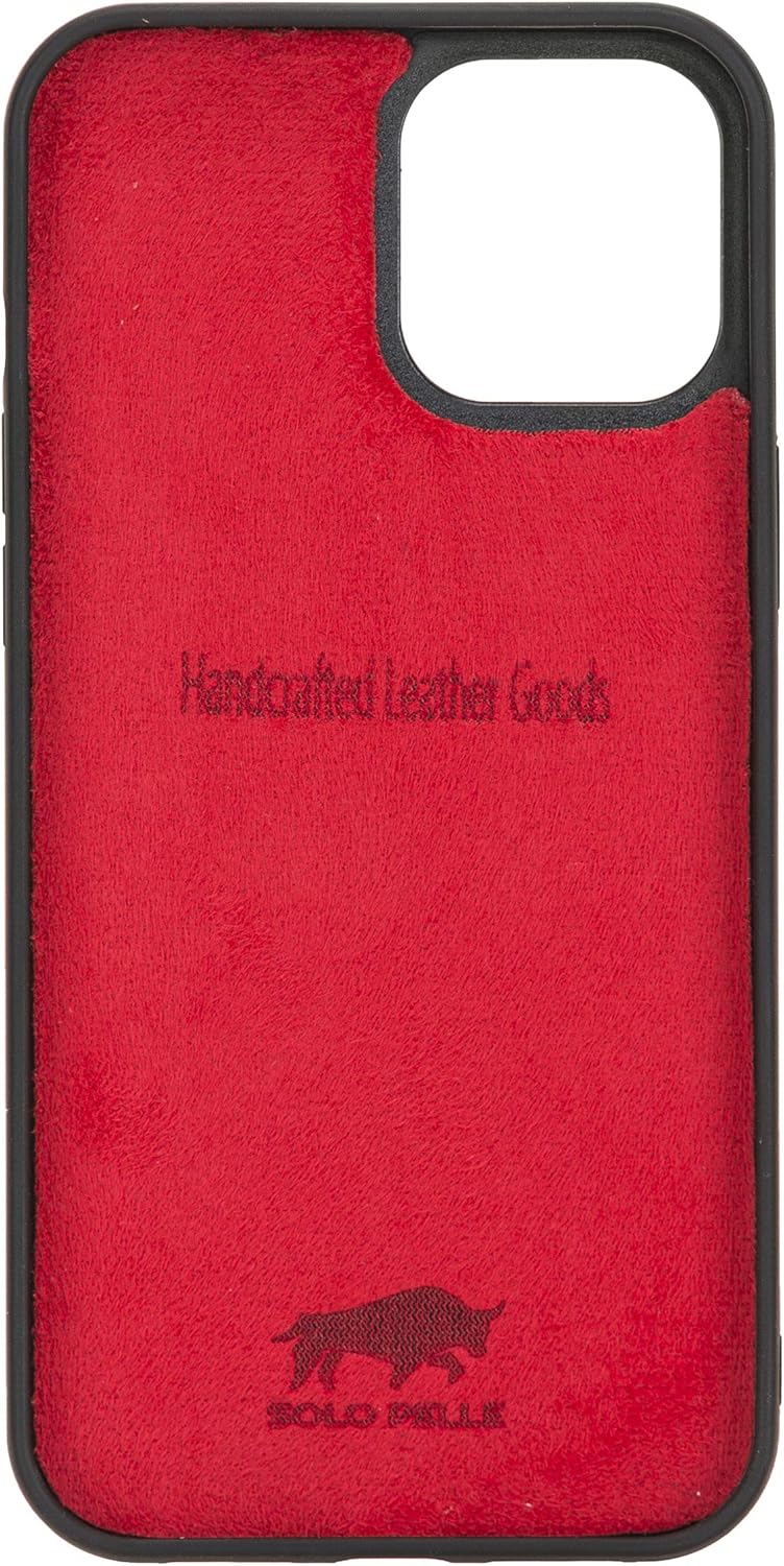 Solo Pelle Lederhülle für das iPhone 12 Pro Max in 6.7 Zoll Stanford Case Leder Hülle Ledertasche Ba