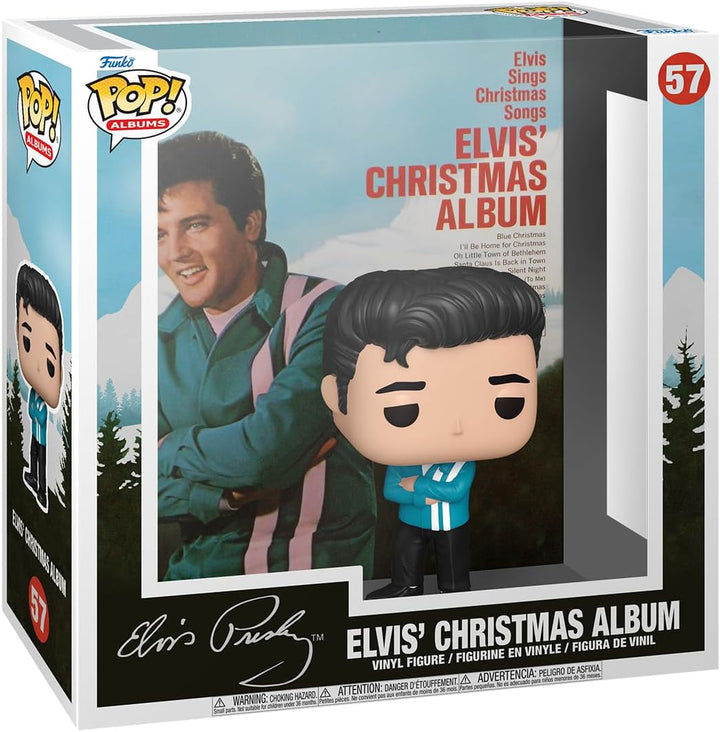 Funko Pop! Albums: Elvis Presley - Elvis Presley Xmas Album - Vinyl-Sammelfigur - Geschenkidee - Off