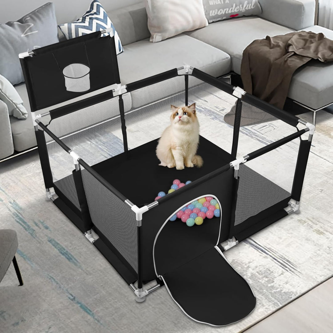Laufgitter für Babys, modular, grosser Laufstall klein, Spielplatz mit Ball, modular, faltbar, gross