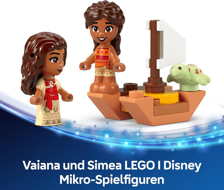 LEGO ǀ Disney Vaianas Inselspass, Bauset für Kinder, die gern fantasievoll Spielen, baubares Modell