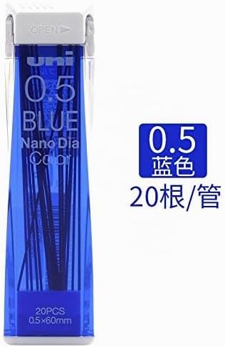 Uni NanoDia Color Mechanical Pencil Leads 0.5mm 7 Color Set, 7 Pack/total 140 Leads with Ecology Sti
