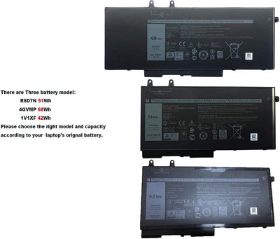 ASKC 4GVMP Laptop Akku für Dell Latitude 5400 5500 5410 5510 Precision 3540 3550 Inspiron 7590 7591