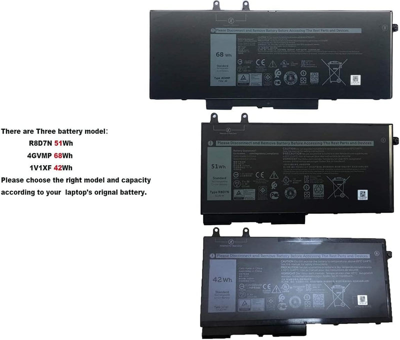 ASKC 4GVMP Laptop Akku für Dell Latitude 5400 5500 5410 5510 Precision 3540 3550 Inspiron 7590 7591