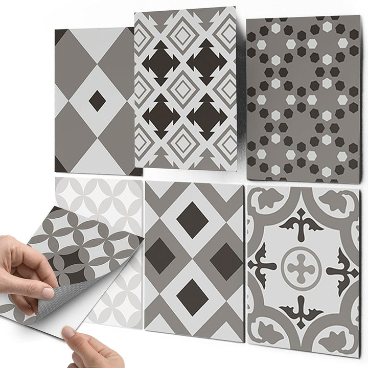 CREATISTO Mosaik-Fliesen Fliesensticker Fliesenfolie - Klebefolie Aufkleber für Fliesen I Klebeflies