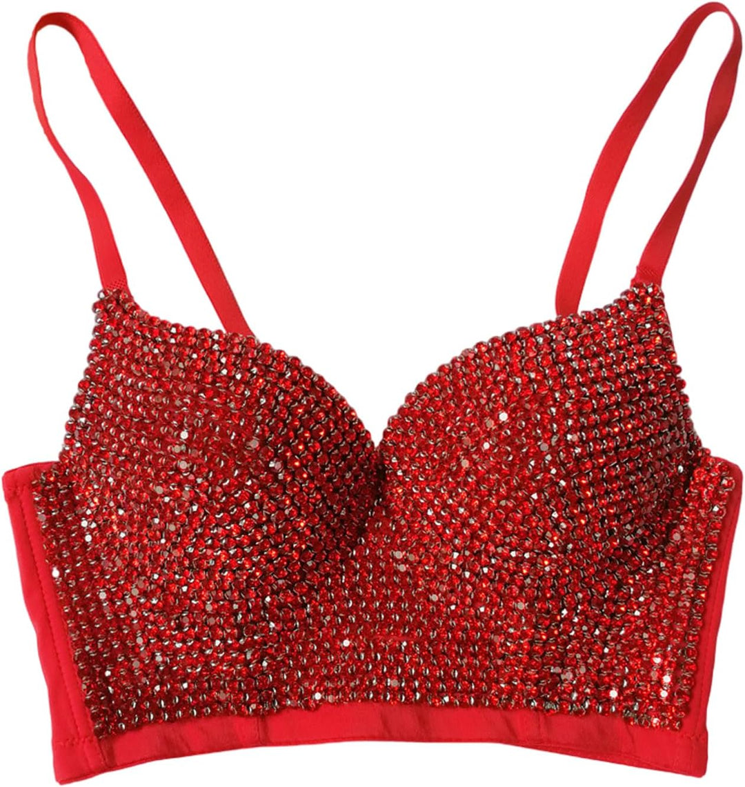 Woboren Damen Korsett Bustier BH Dessous Tank Top Trägertop Crop Top Corsage Schlanke Weste 
