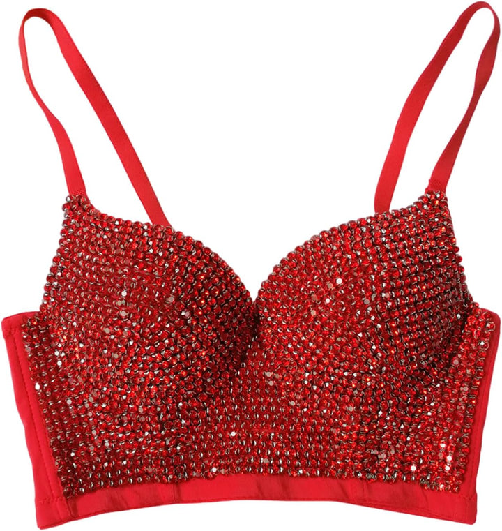 Woboren Damen Korsett Bustier BH Dessous Tank Top Trägertop Crop Top Corsage Schlanke Weste 
