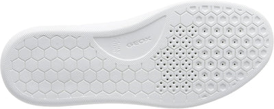 Geox Herren U Deiven Sneaker 43 EU White Dk Red, 43 EU White Dk Red