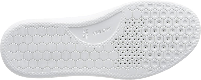 Geox Herren U Deiven Sneaker 43 EU White Dk Red, 43 EU White Dk Red