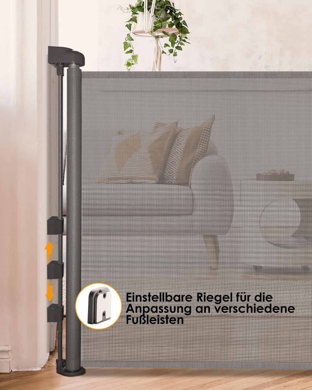 derimkcoa 2 Pack Treppenschutzgitter Ausziehbar für Babys, 0-140 cm Baby Absperrgitter Türschutzgitt