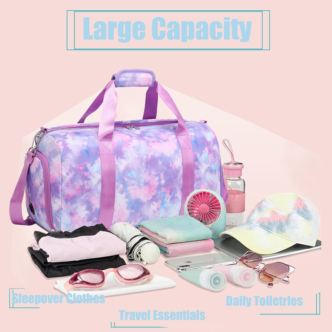 Kleine Sporttasche Kinder Schwimmtasche Kinder Rucksackfunktion Kinderreisetasche Sporttasche mit Sc