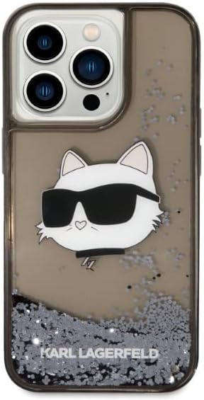 KARL LAGERFELD KLHCP14XLNCHCK Hülle für iPhone 14 Pro Max 6,7" Schwarz hardcase