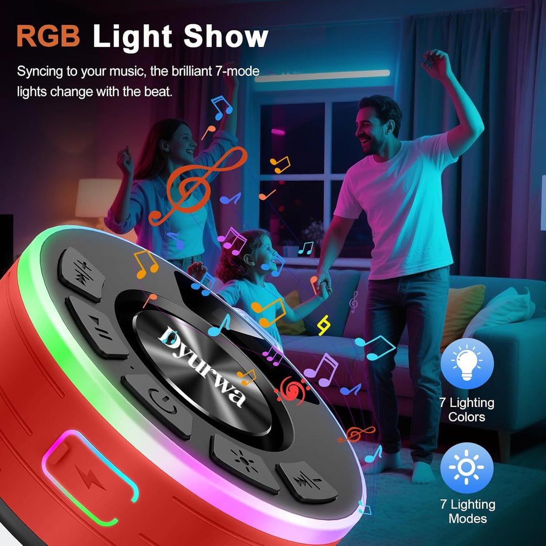 Wasserdichter Bluetooth Duschlautsprecher, 10H Bluetooth-Lautsprecher mit Saugnapf, Tragbare bluetoo