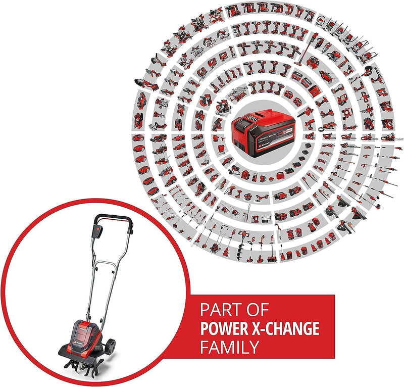 Einhell Akku-Bodenhacke GE-CR 30 Li-Solo Power X-Change (Lithium-Ionen 36V, 2-Punkt-Sicherheitsschal