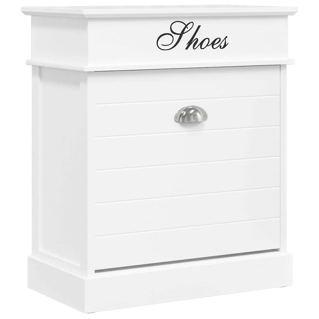 vidaXL Paulownia Holz Schuhschrank 1 Kipper Schuhkipper Schuhregal Regal Schuhablage Schuhaufbewahru