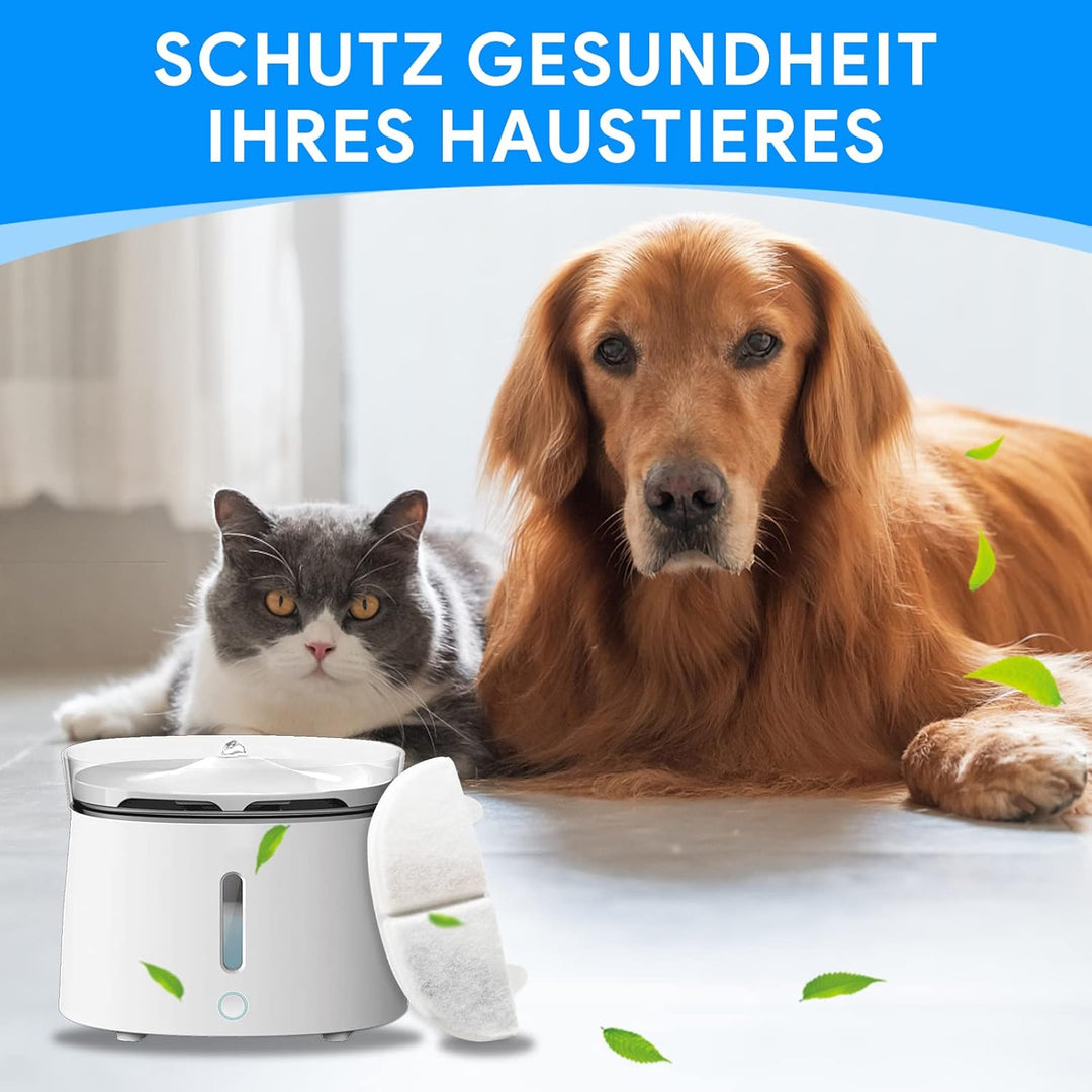 MyfatBOSS Katzenbrunnen Filter,10+10 Stück Sparpaket,Trinkbrunnen Filter für 68oz/2L Trinkbrunnen，fü