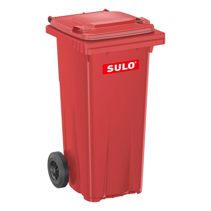 Müllgrossbehälter 120l rot a.Niederdruck-PE Rad-D.200mm