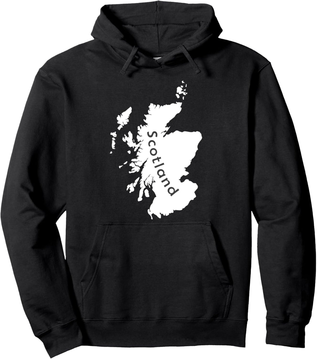 Karte von Schottland Pullover Hoodie