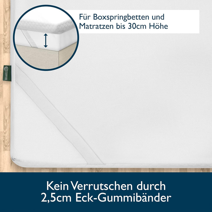 Beautissu BeauNuit GT Gel Matratzentopper 90x200 cm Matratzenauflage mit Gel Viscoschaum & Stützscha