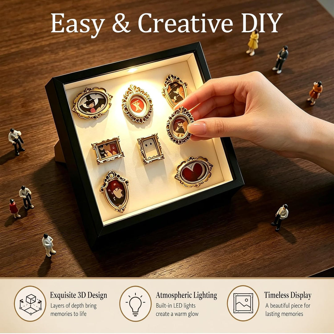 Bilderrahmen Museum Mini Kleine Bilderrahmen Vintage Mini Museum DIY, Personalisierte DIY Silhouette