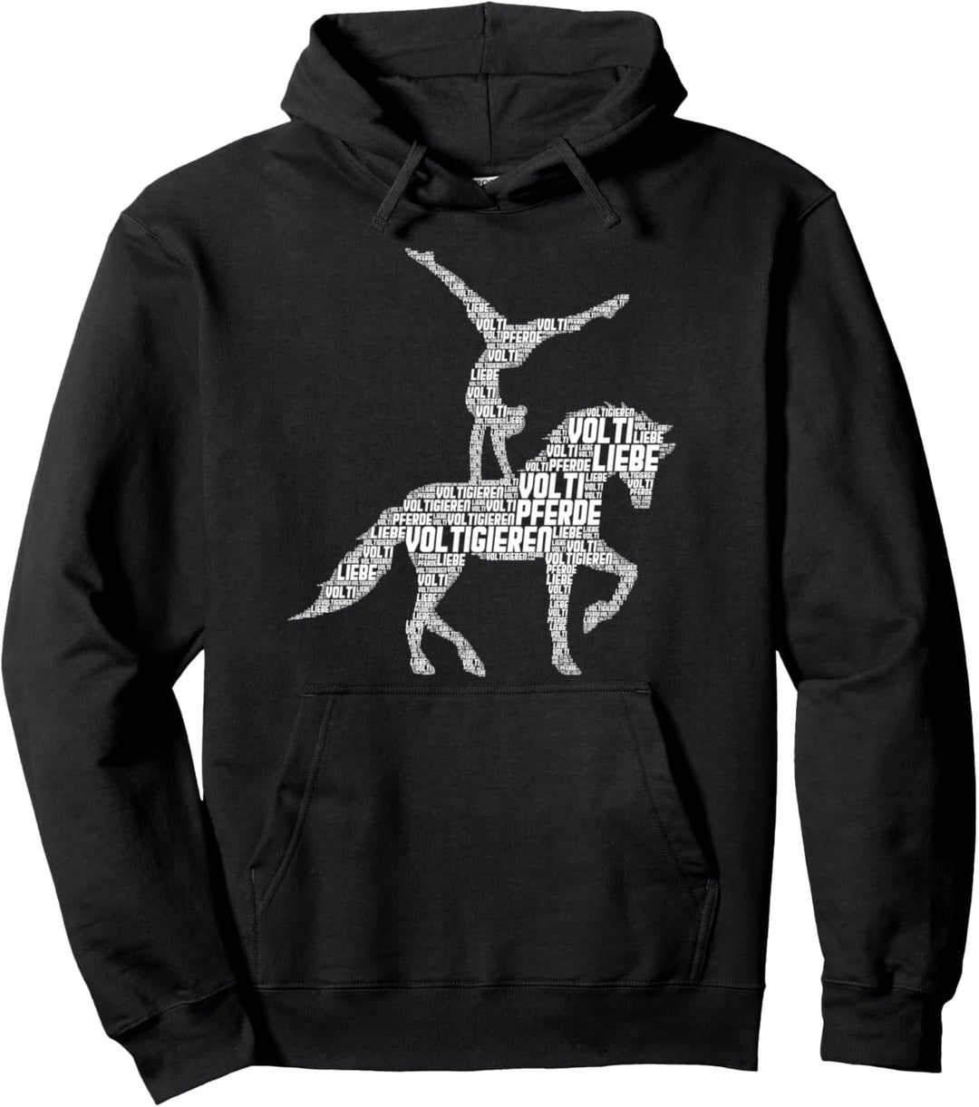 Voltigieren Volti Reiterin Pferde Mädchen Frauen Pullover Hoodie