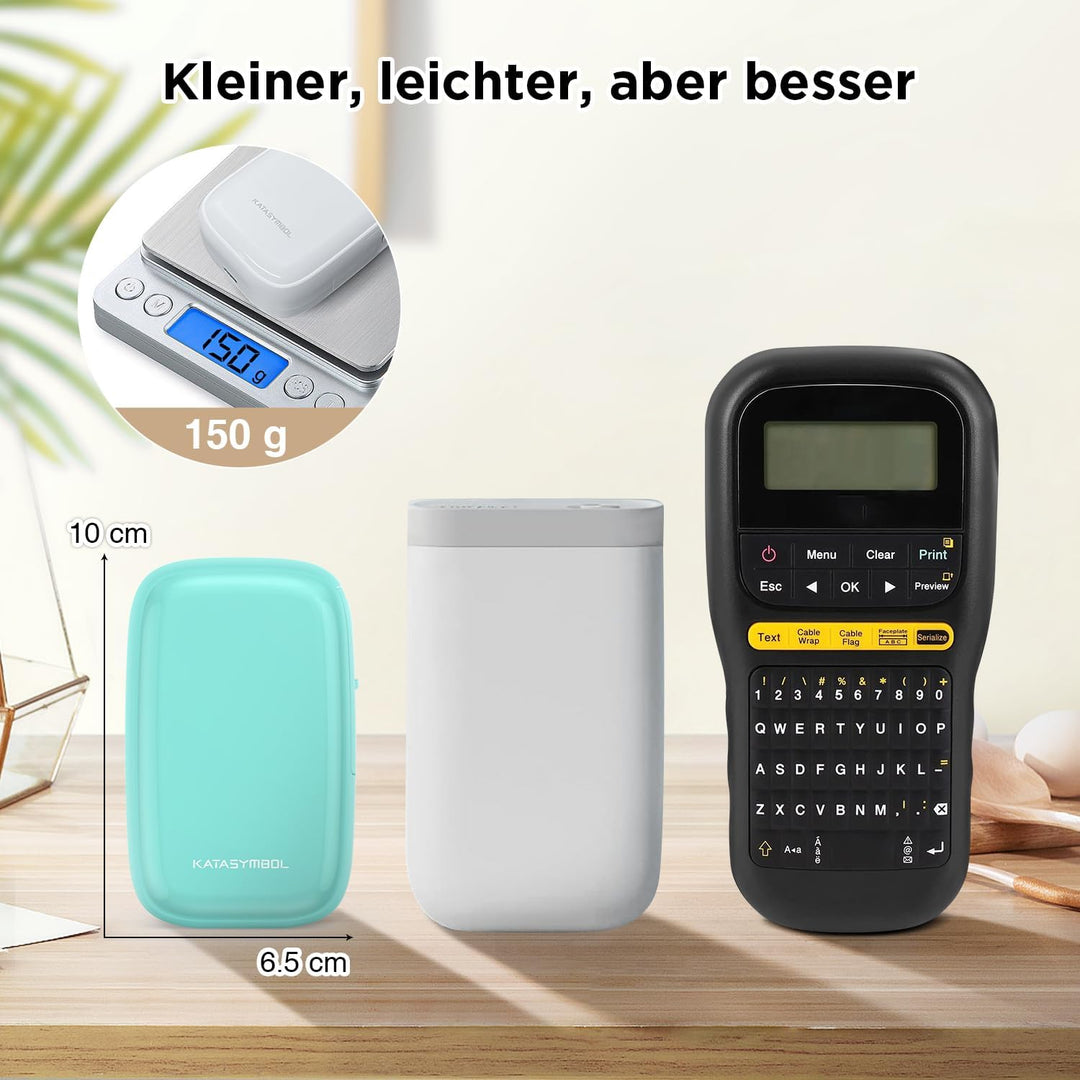 SUPVAN Katasymbol Beschriftungsgerät Selbstklebend - E16 Bluetooth Etikettiergerät, Mini Etikettendr