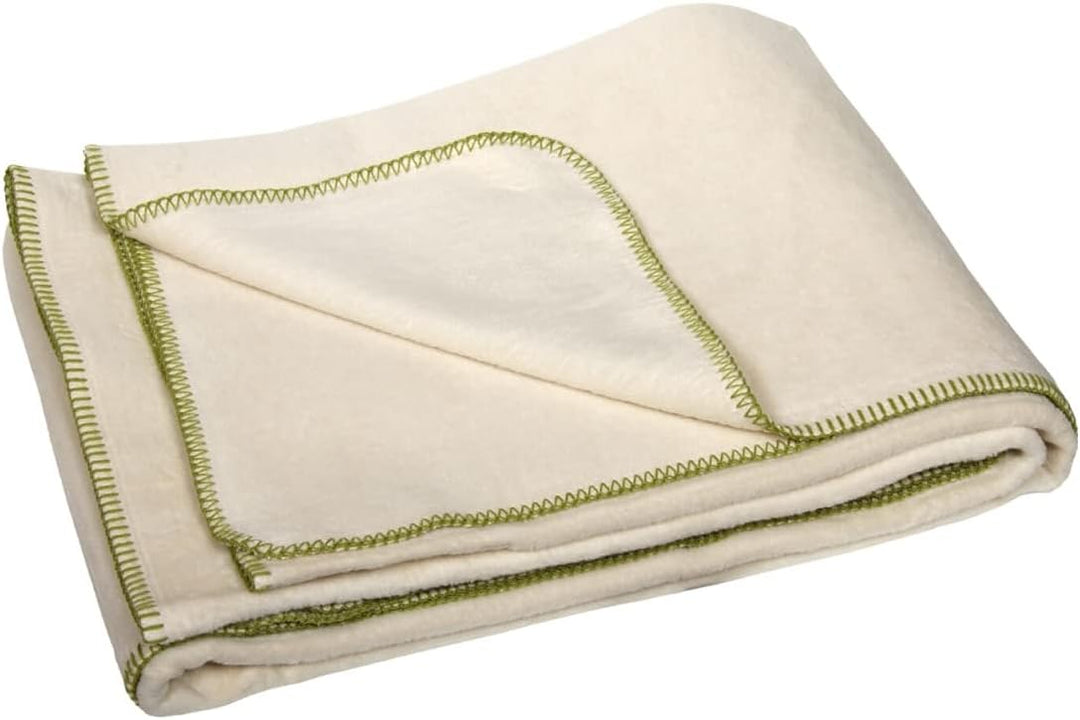 Yogabox Baumwolldecke Bio/GOTS Made in Germany Natur 100 x 150 cm