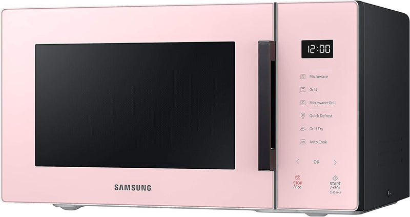 Samsung Mikrowellen-Ofen, 23 Liter, 1100 W, automatisches Kochen und Home Dessert, Glas Design