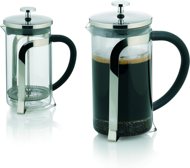 Kela 10852 Kaffeebereiter, 6 Tassen, 1,0 l, Glas/Edelstahl, Venecia, 1,0 L