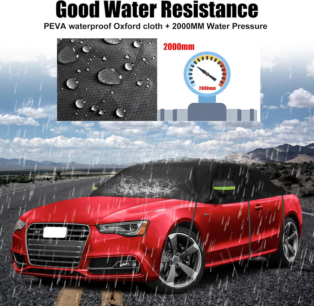 Autoabdeckung Wasserdicht Ersatz für Audi A5/S5/RS5 Cabriolet 2007-2023, Halbgarage, Autohülle Autop