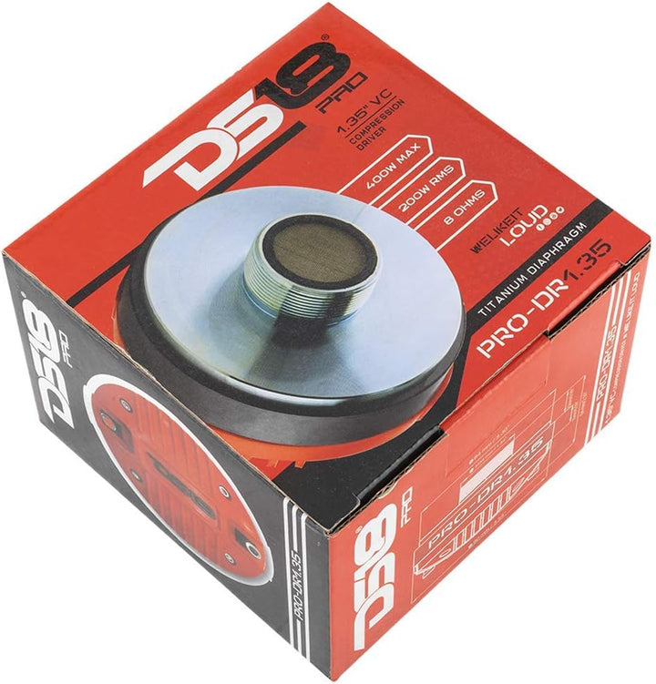 DS18 Car Audio Tweeter 1.35" Inch 400w Watt PA DJ Compression Driver PRO-DR1.35
