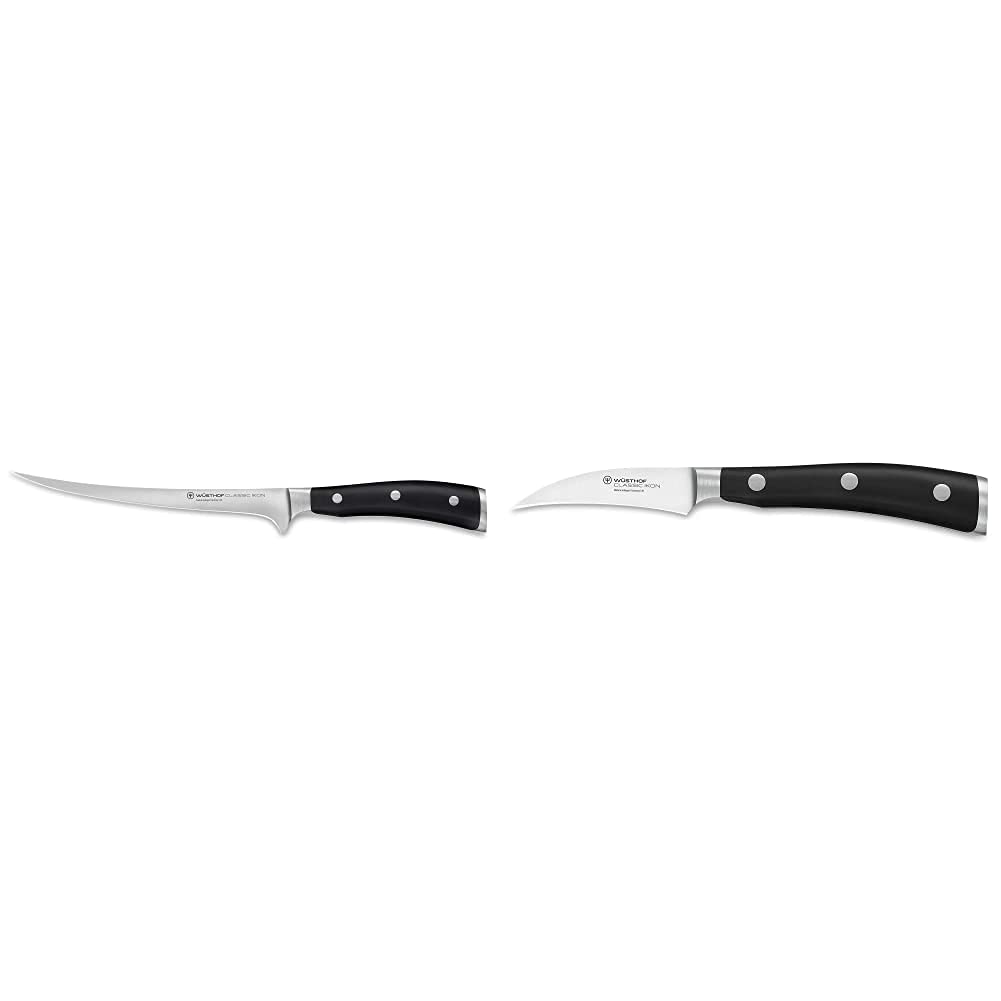 Wüsthof Filiermesser, Classic Ikon, flexible Klinge 18 cm, geschmiedet, Edelstahl rostfrei & Tournie