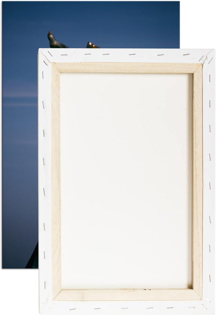 deyoli Fackel der Freiheitsstatue Format: 80x60 als Leinwand, Motiv fertig gerahmt auf Echtholzrahme