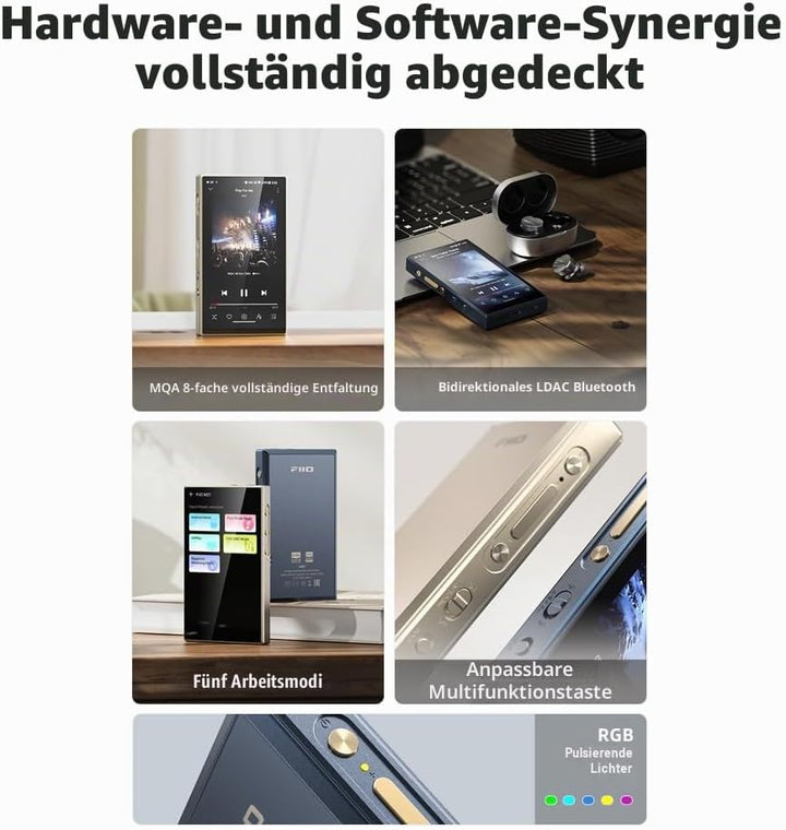 FiiO M21 High-Res tragbarer Musikplayer (Dunkelblau), Dunkelblau