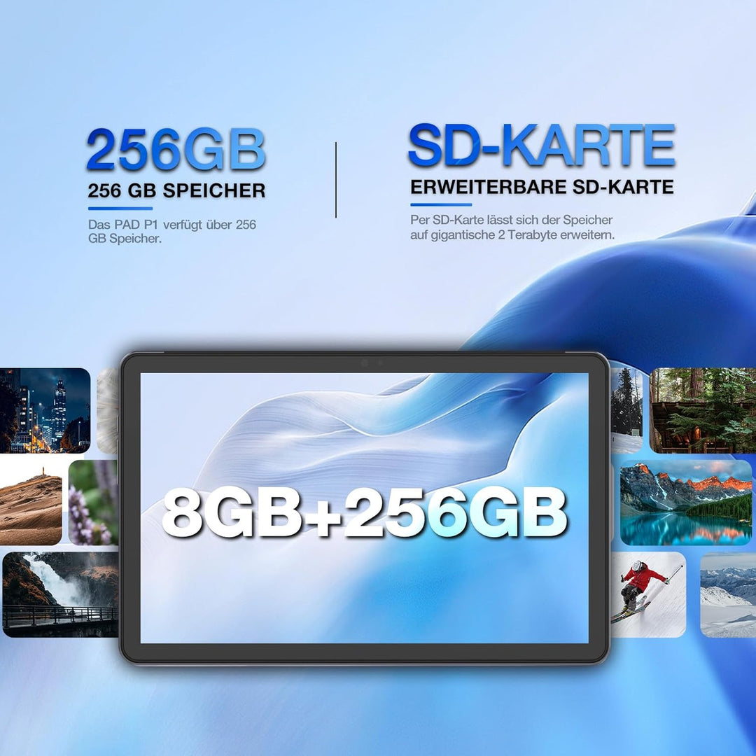 AGM PAD Outdoor Tablet mit Tastatur, Stift, Kopfhörer &amp; Watch, Android 13 10.36 Zoll FHD, 8GB+256GB