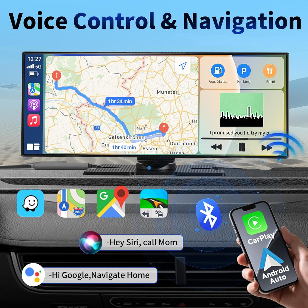 11.5 Zoll Carplay Display Android Auto Display,4K Car Play Kabelloses Carplay Android Auto Bildschir