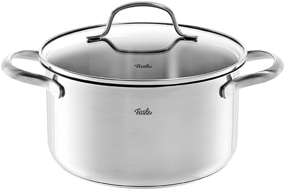 Fissler San Francisco/Edelstahl-Topfset, 3-teilig, Kochtopf-Set, Töpfe mit Glas-Deckel, Induktion (2