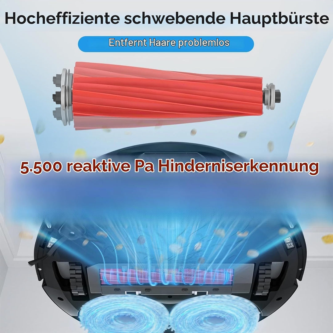 RUKHOOL Zubehör für Roborock Q Revo Zubehörset Saugroboter Ersatzteile mit 4 * Staubbeutel 4 * Mopp