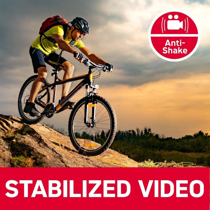 AgfaPhoto Realimove AC9000-30 m wasserdichte Digitale Action-Kamera (True 4K, EIS Anti-Shake, 170 °