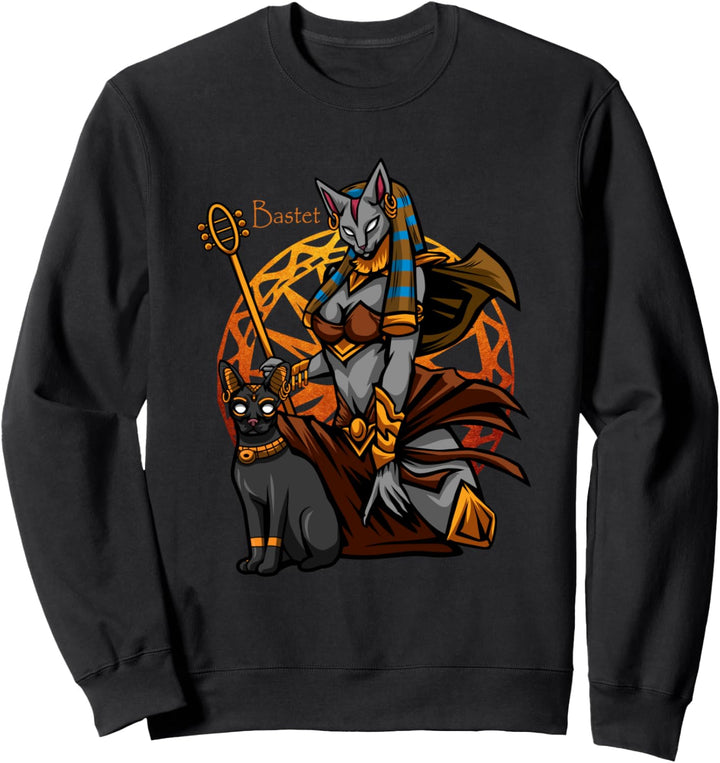 Bastet Ägyptische Katzengöttin - Antike ägyptische Mythologie Götter Sweatshirt