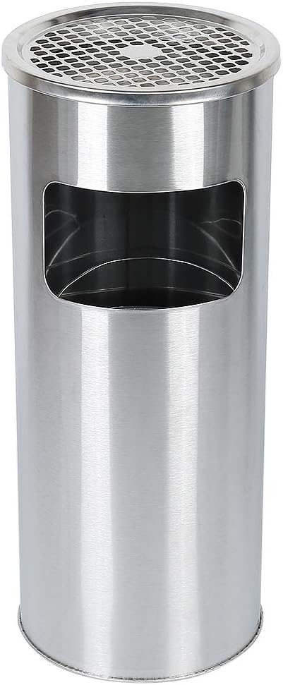 XUANYU 1er/2er-Set 30 liter Mülleimer mit Aschenbecher Standaschenbecher für Draussen Herausnehmbare