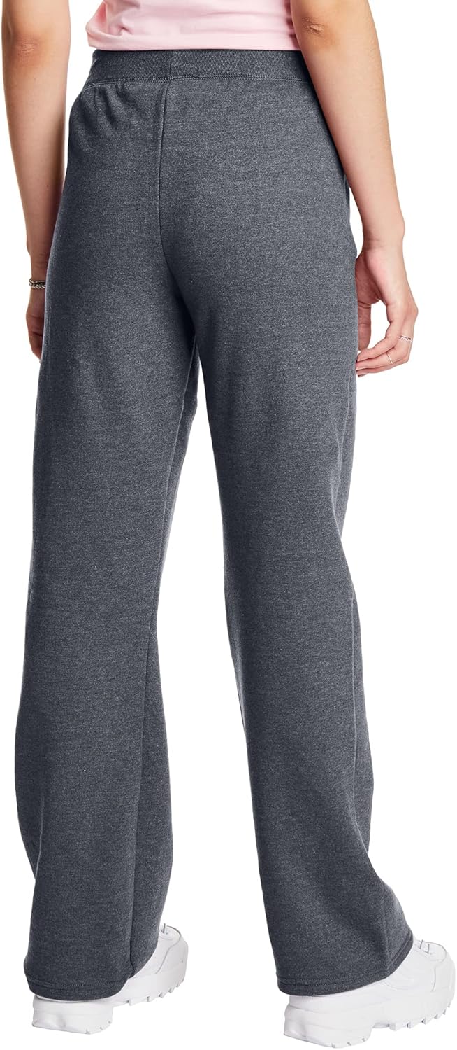 Hanes Damen EcoSmart-Petite Jogginghose mit Offenem Bein Trainingshose, Schiefer-heather