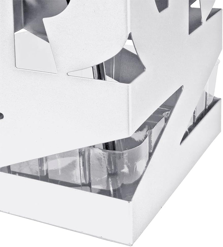 HAKU Möbel Schirmständer, Metall, weiss, B 16 x T 16 x H 48 cm Weiss Modern, Weiss Modern