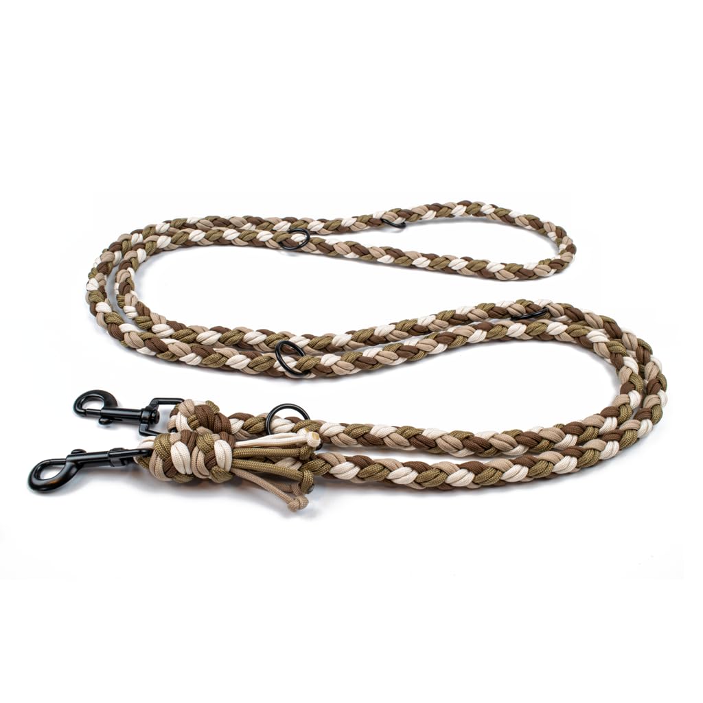 Hundeleine Tierluxe Foxy Handgemacht Paracord (Erde, S Lienelänge: 200 cm) Erde S Lienelänge: 200 cm
