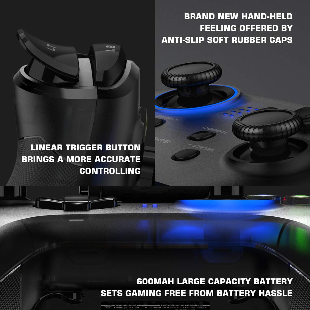 GameSir T4 pro Wireless Controller für Switch,Bluetooth Switch Pro Controller mit LED Beleuchtet,PC