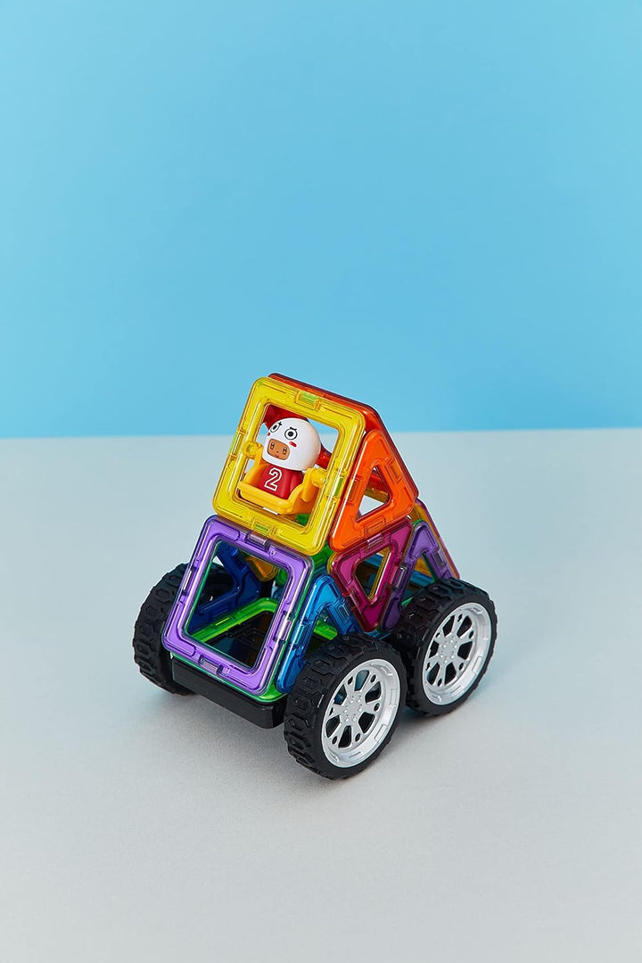 MAGFORMERS Wow Plus Set-magnetische Bausteine 18 TeileMagnetspielzeug-Magneten Fuer KinderMagnetbaus