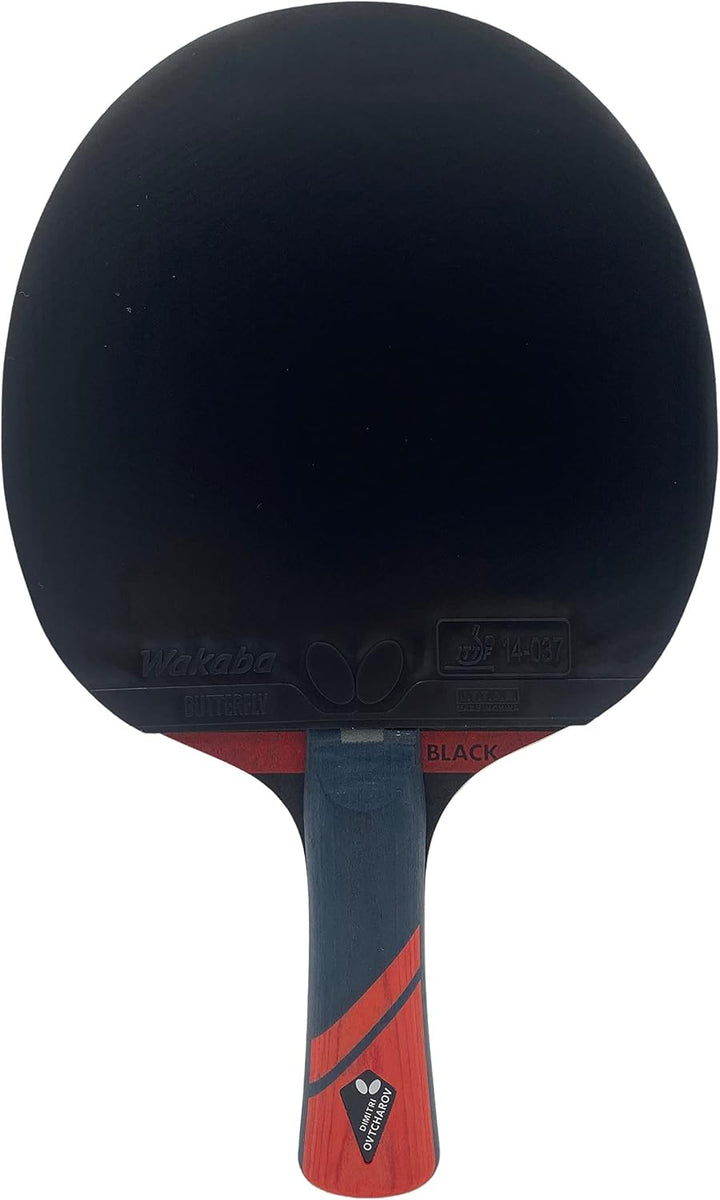 Butterfly® Dimitrij Ovtcharov Black Tischtennisschläger | Eva-Technologie | ITTF zertifizierter Waka