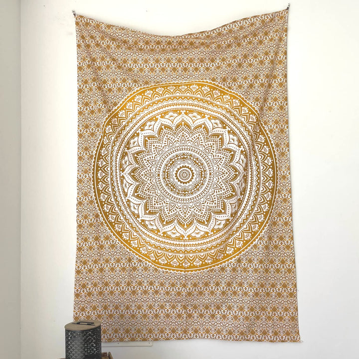 MOMOMUS Pareo oder Strandtuch Gross, 100x200, XL - Mit Mandala-Motiv - Stranddecke Sandfrei Sanddurc