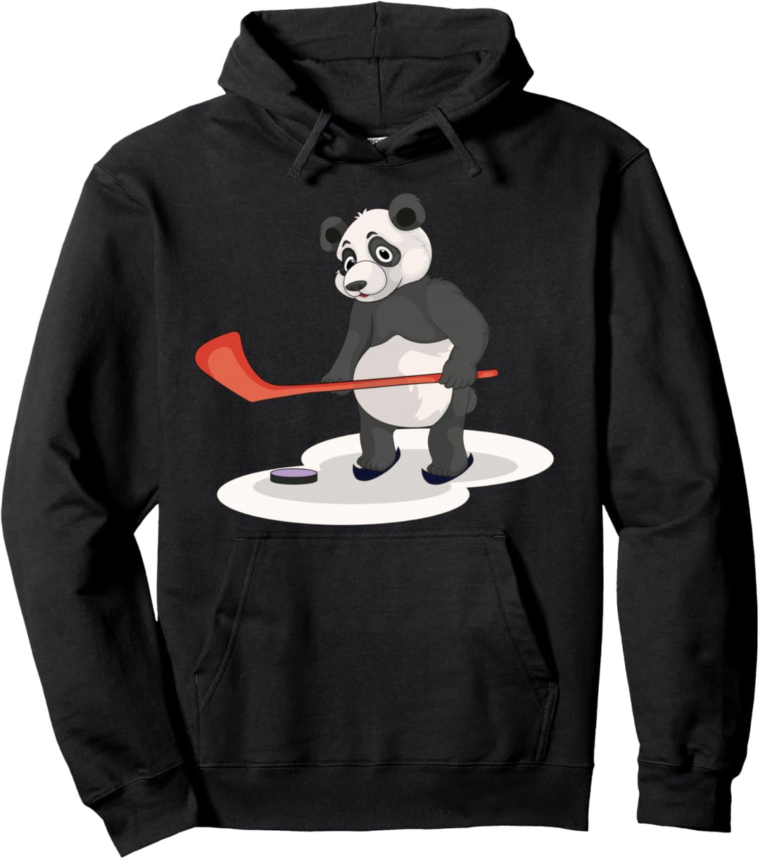 Eishockey Pandabär Pullover Hoodie