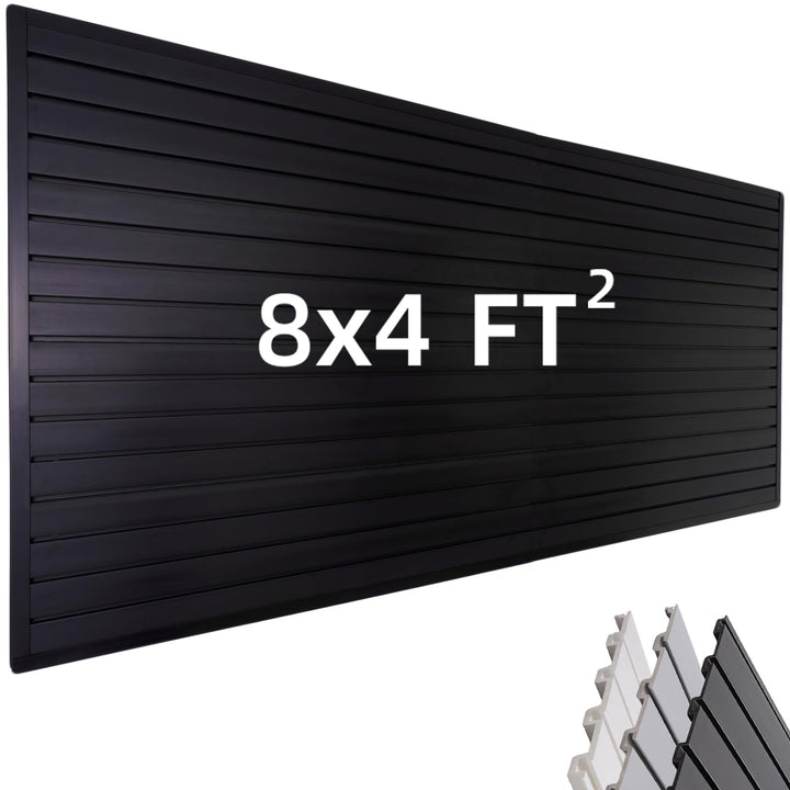 FRAYSCENT Lamellenwandverkleidung Garage Wand Organizer, Slatwall Paneele Garage Werkzeug Organizer